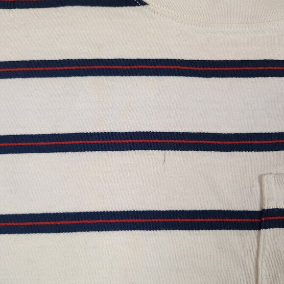 Madewell Tomboy Pocket Tee Dress in Stripe Organic Cotton Sz X Small - Picture 5 of 11